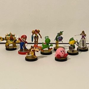 Super Smash Bros Amiibos figures EUC